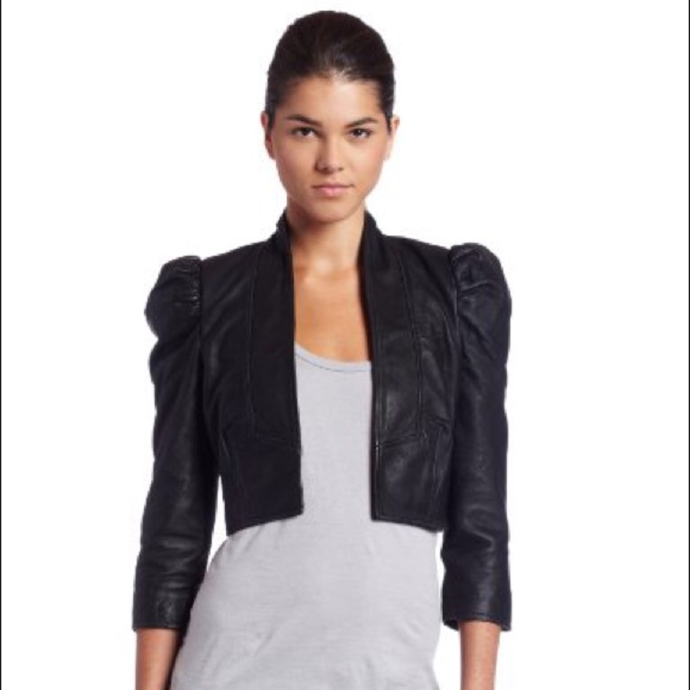 French connection leather jacket